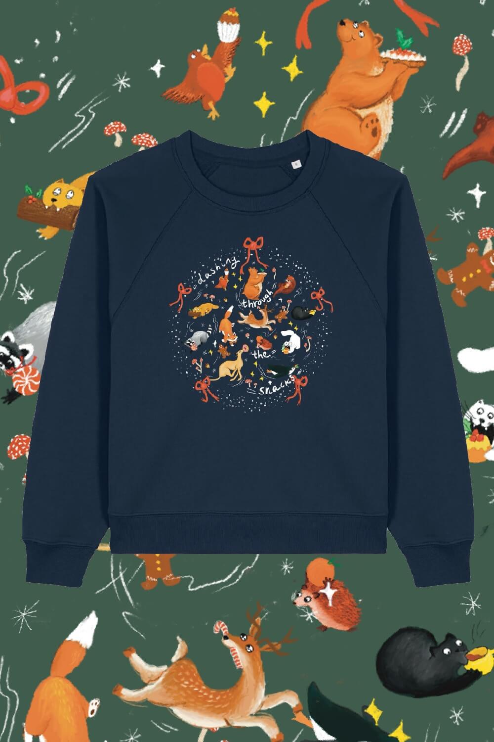 Dashing through the snacks Christmas Sweater