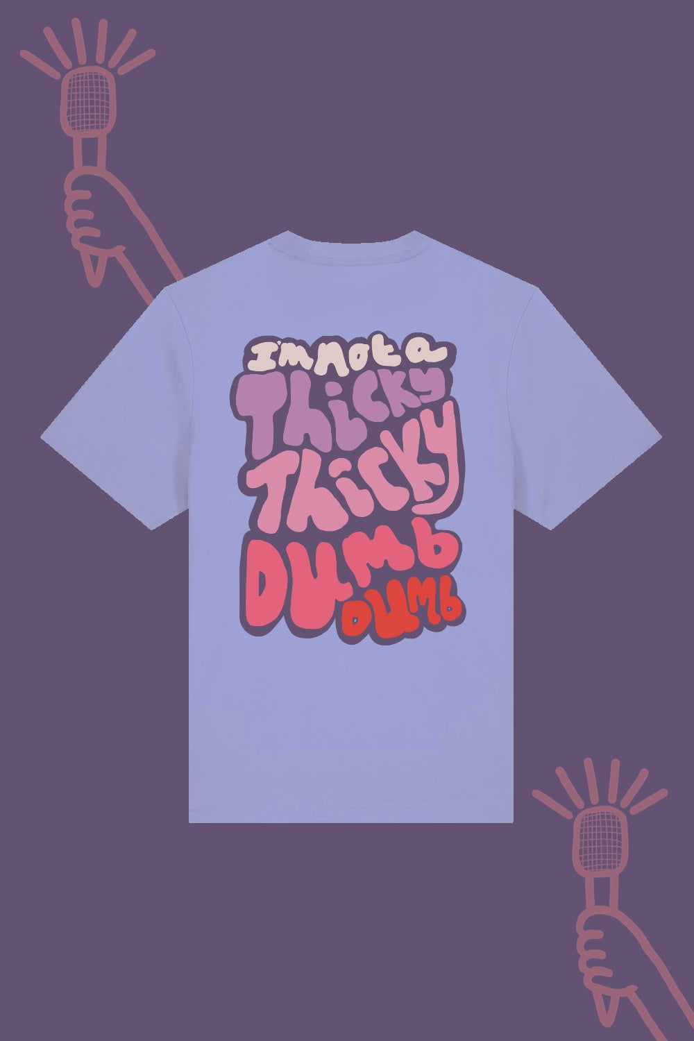 Thicky Thicky Dumb Dumb, Cody Dahler | Unisex Tee in Violet