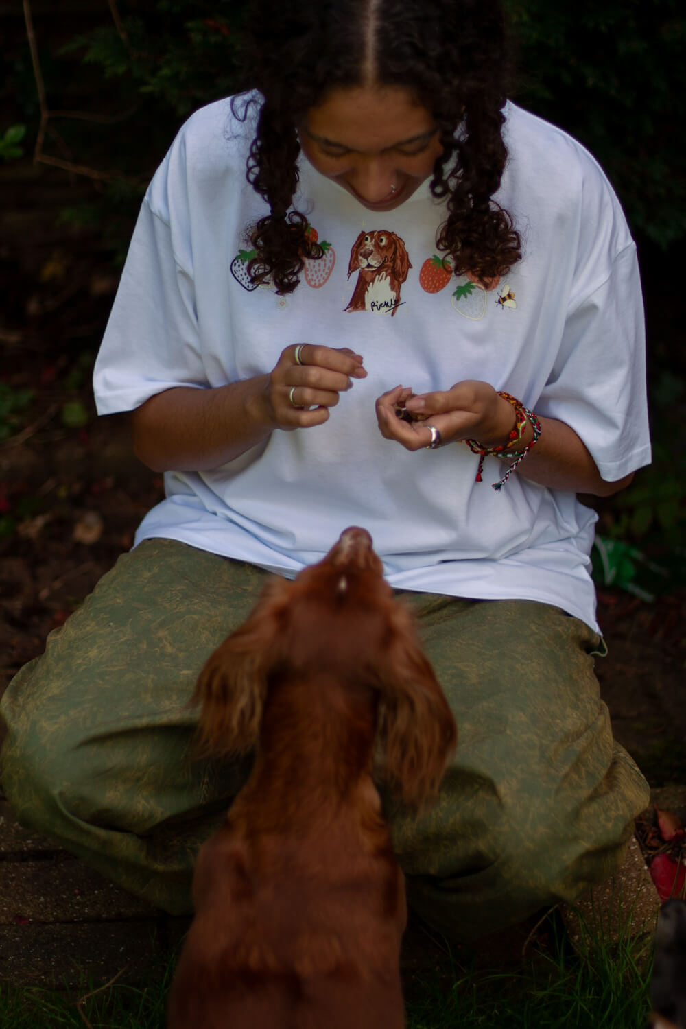 Custom illustrated Pet Portrait T-shirt