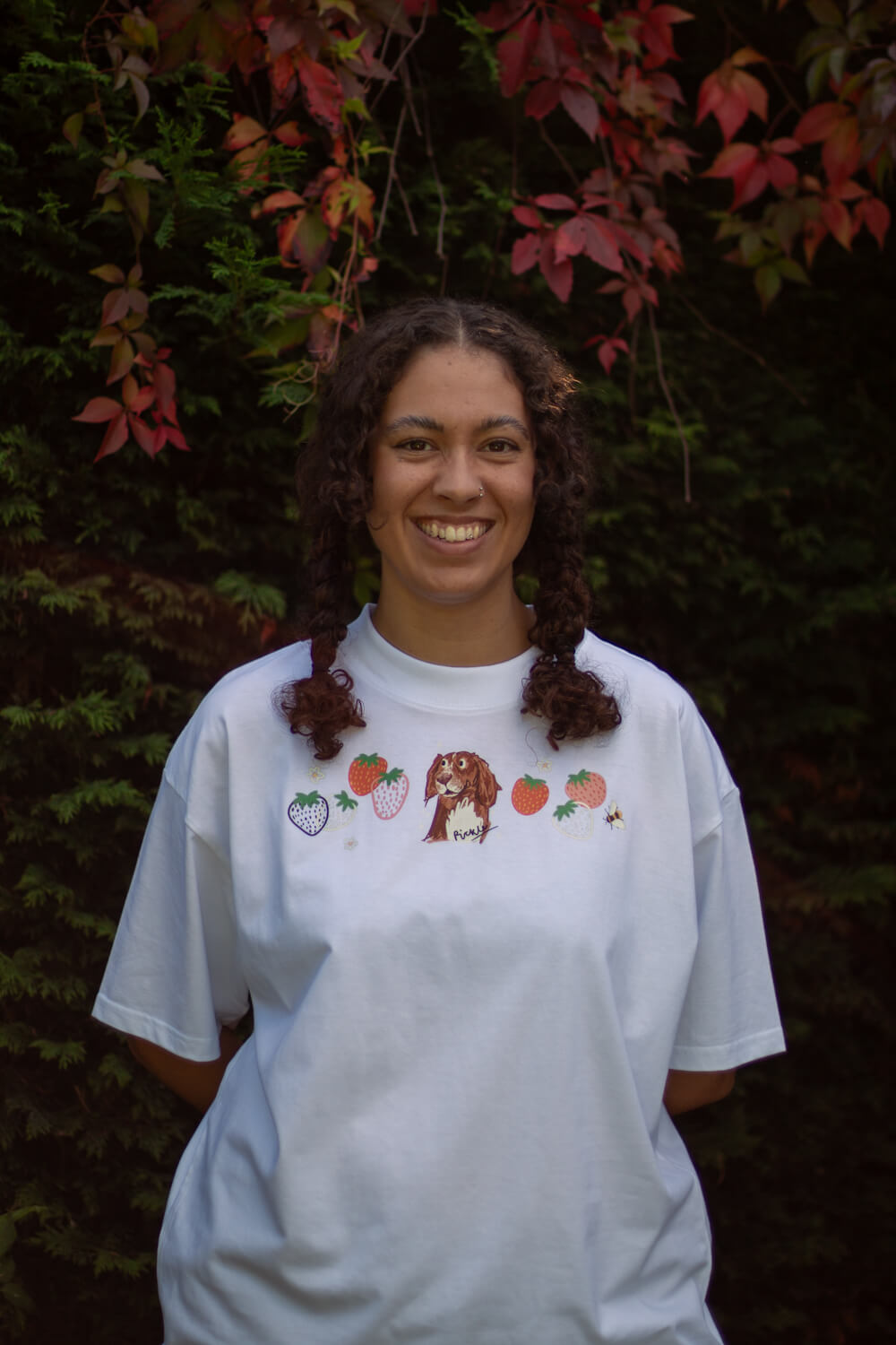 Custom illustrated Pet Portrait T-shirt