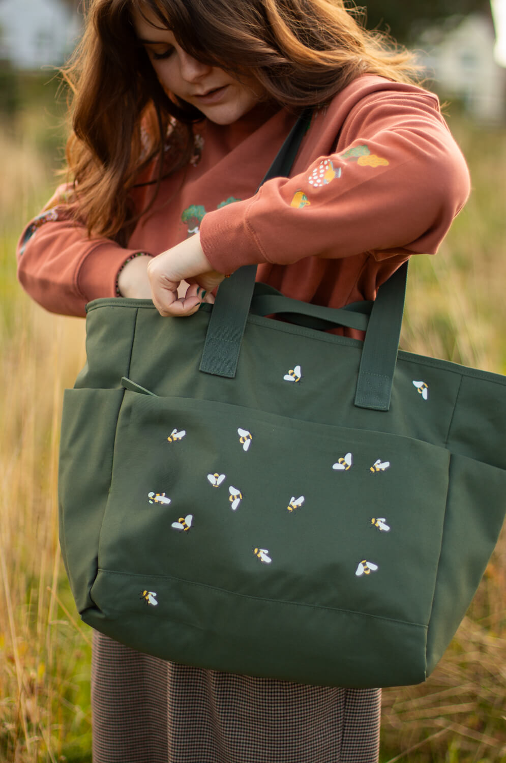 Bees Recycled Shopper Bag