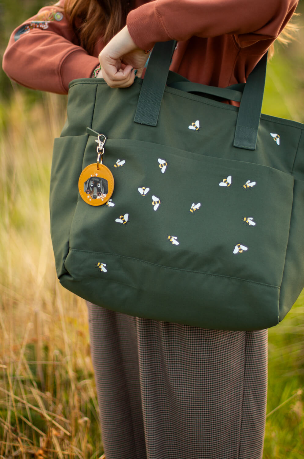 Custom Illustrated Pet Portrait Key Ring