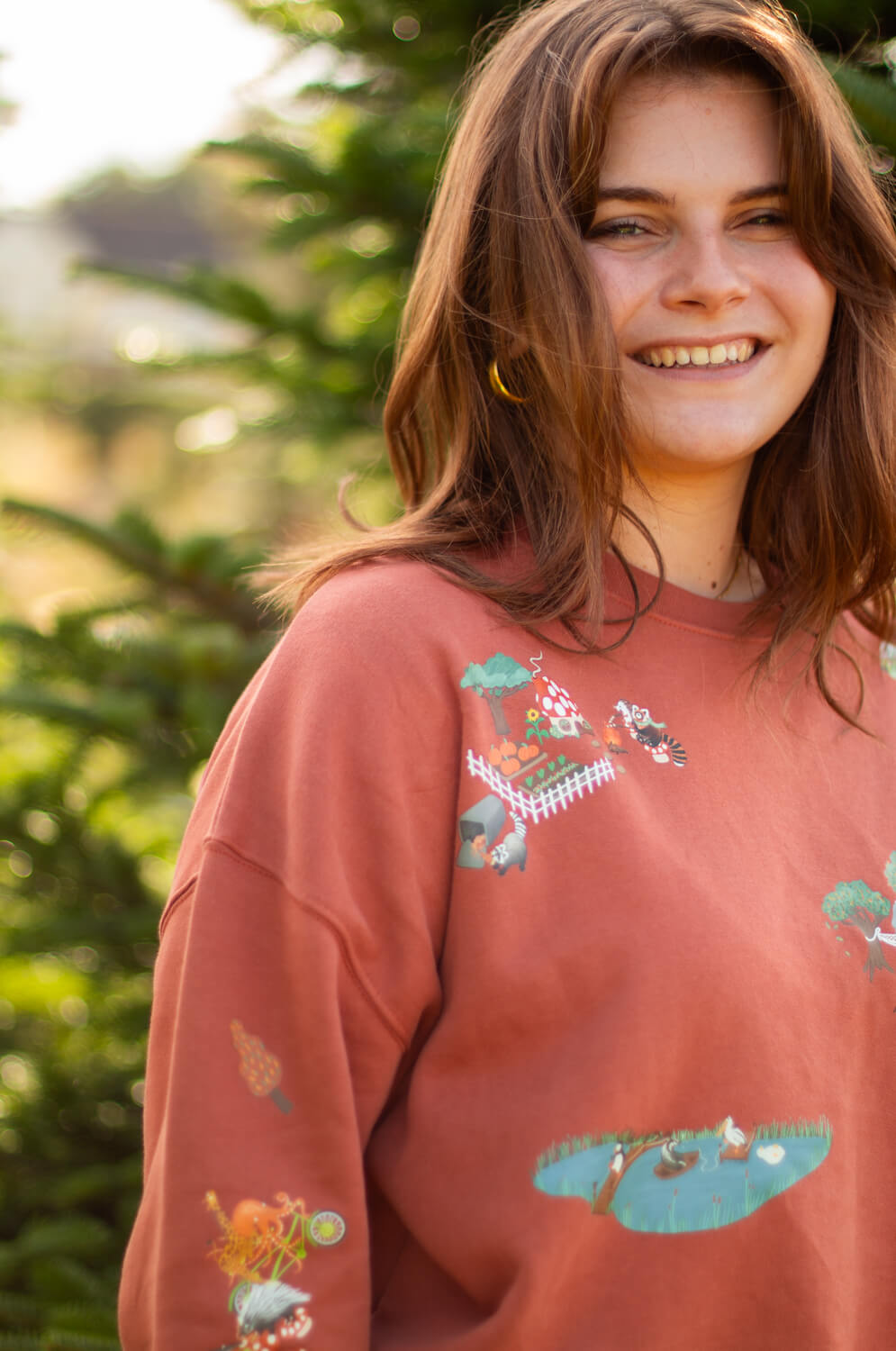 Woodland village sweater