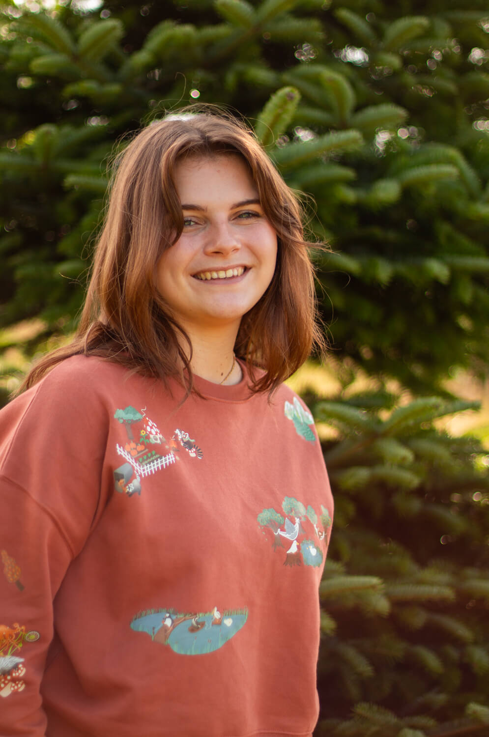 Woodland village sweater