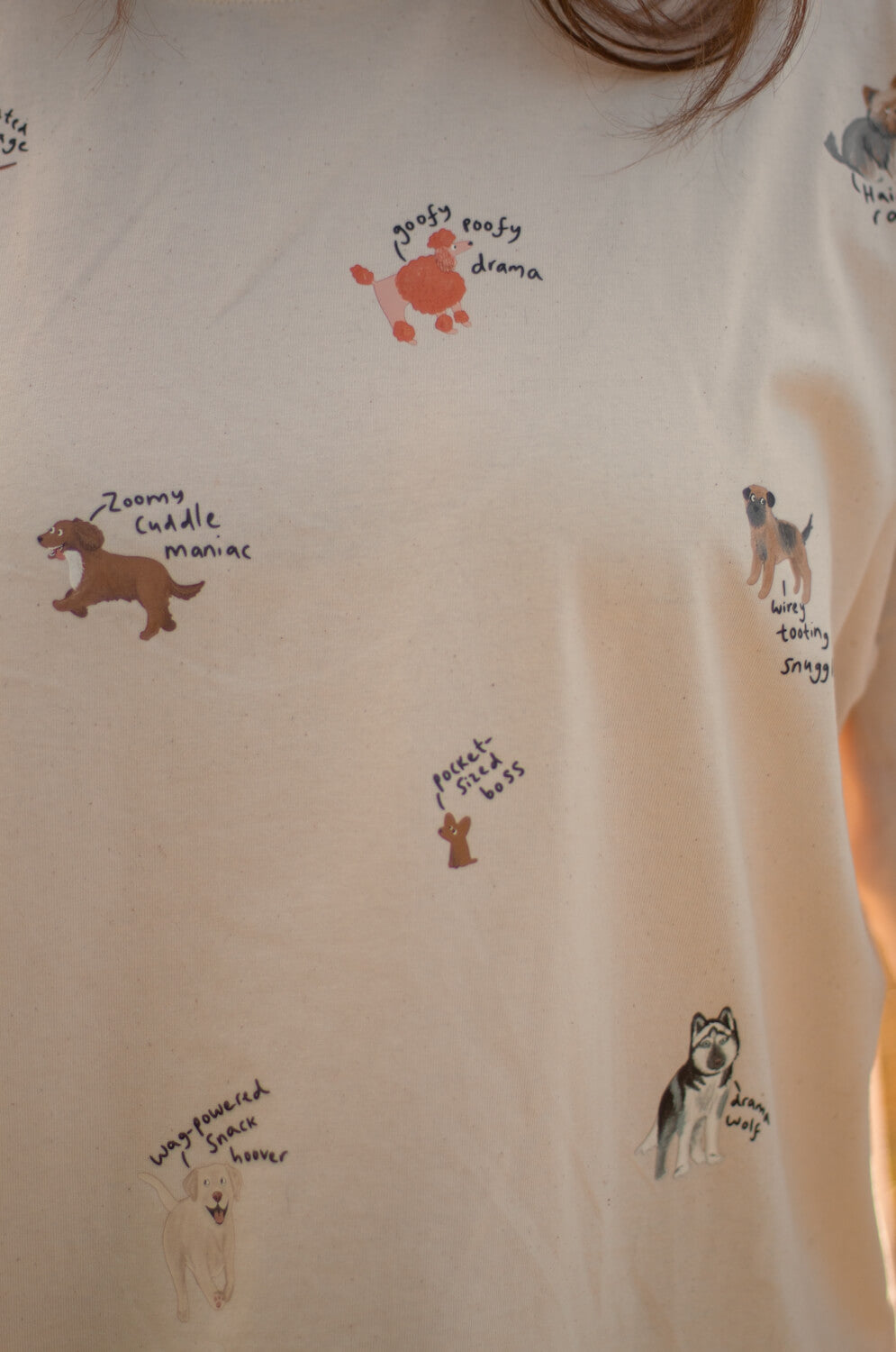 Dog Breeds T-shirt- quirky phrases edition