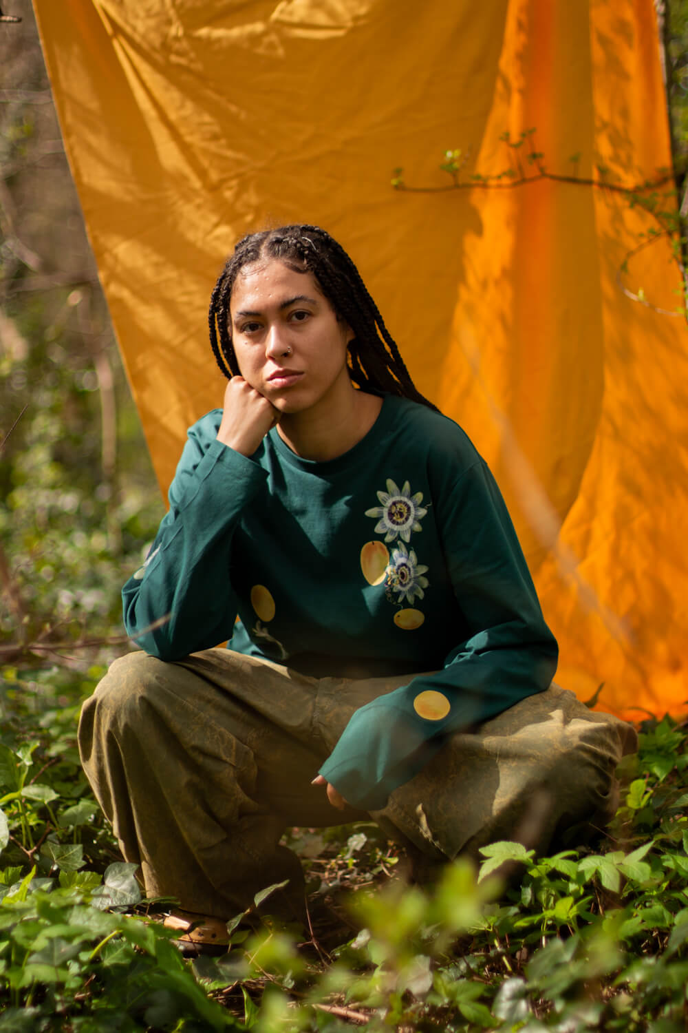 Passion flowers & passion fruit Long Sleeve Top