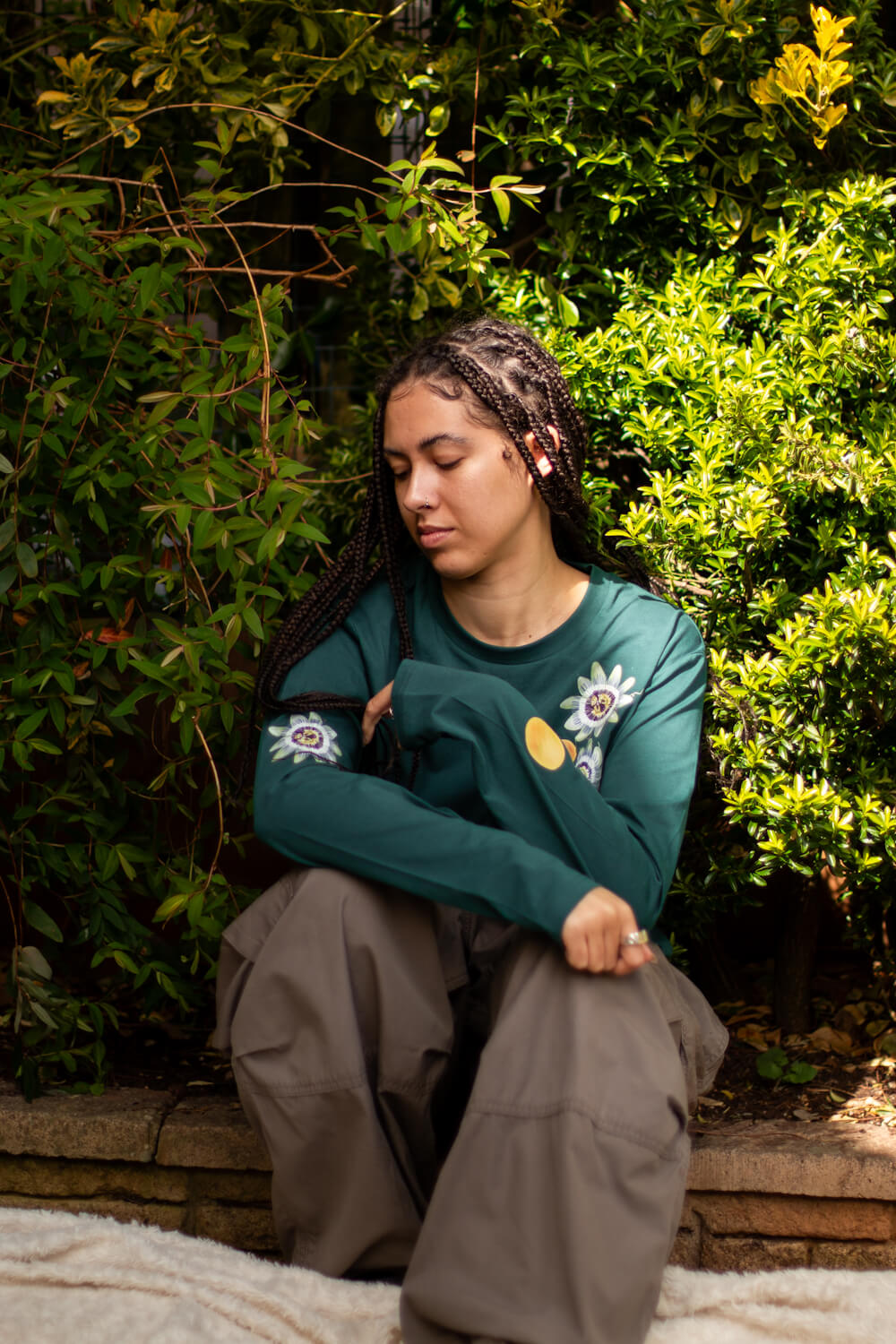 Passion flowers & passion fruit Long Sleeve Top