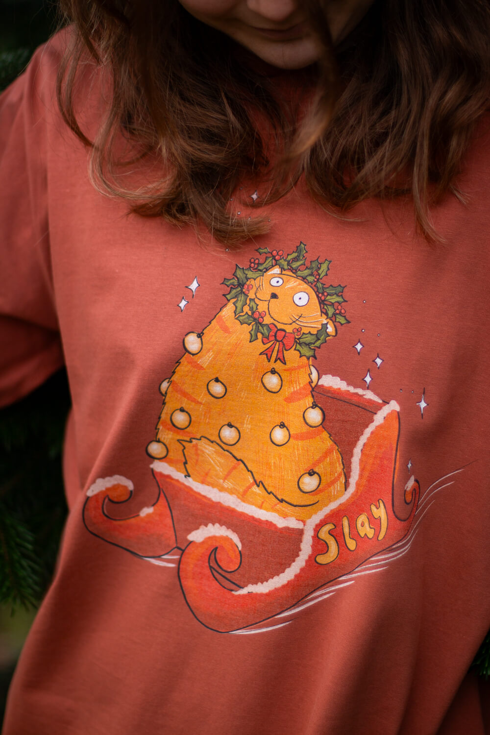 Slay Sleigh, Oversized charity top, with Katie Budenberg, for AKT