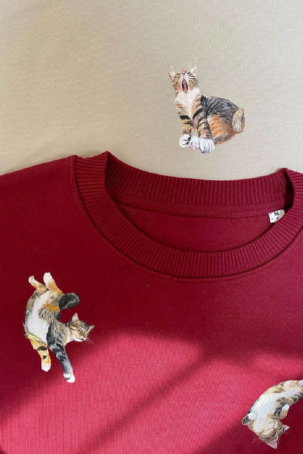 Custom Hand Painted Pet Portrait Sweatshirt UK only