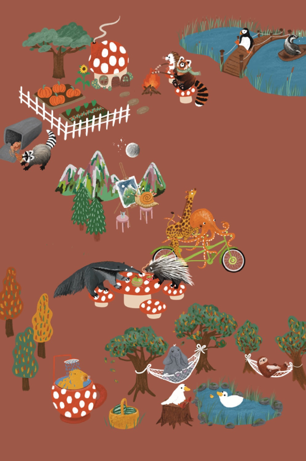 Woodland village sweater