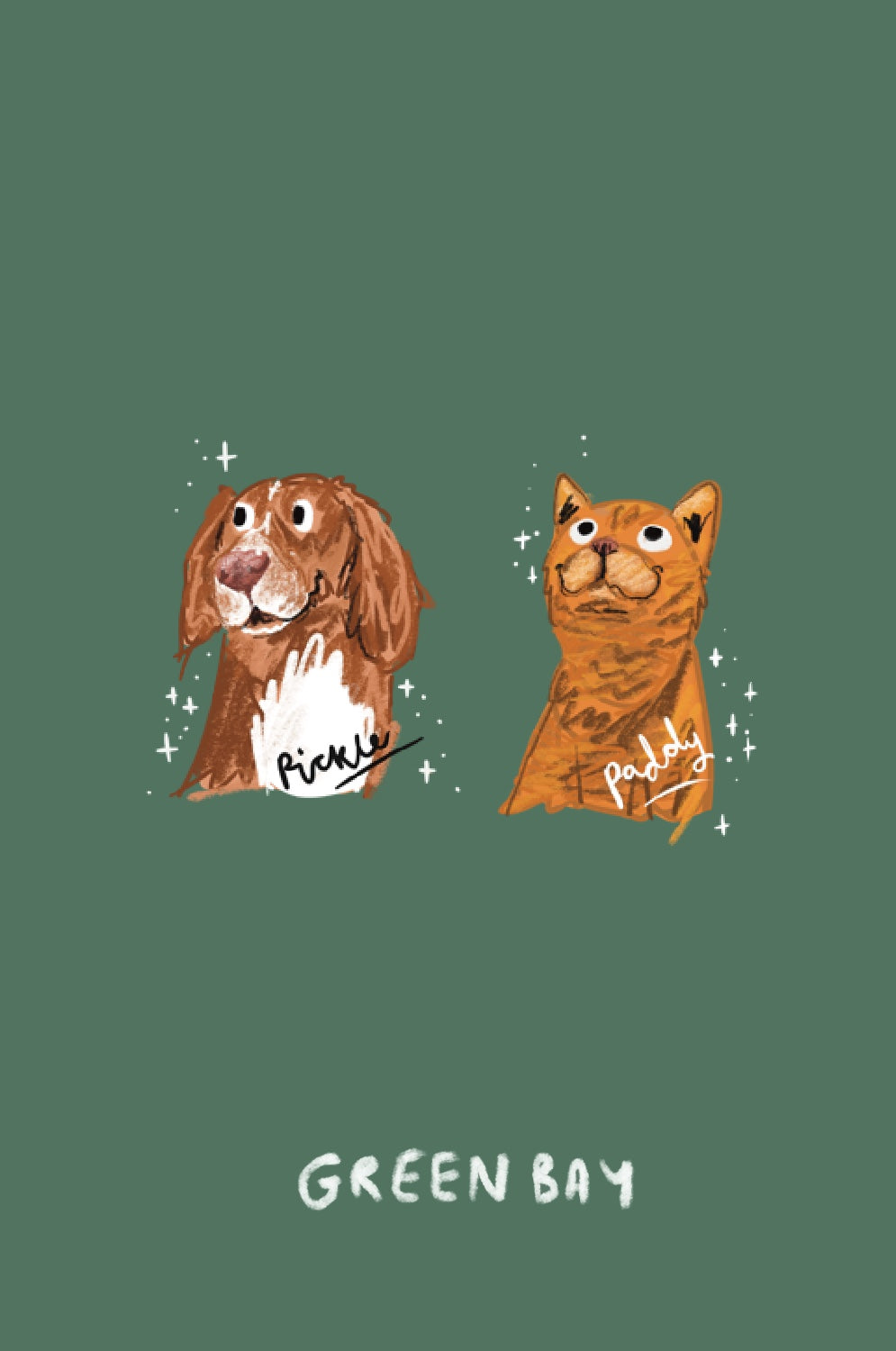 Custom illustrated Pet Portrait T-shirt