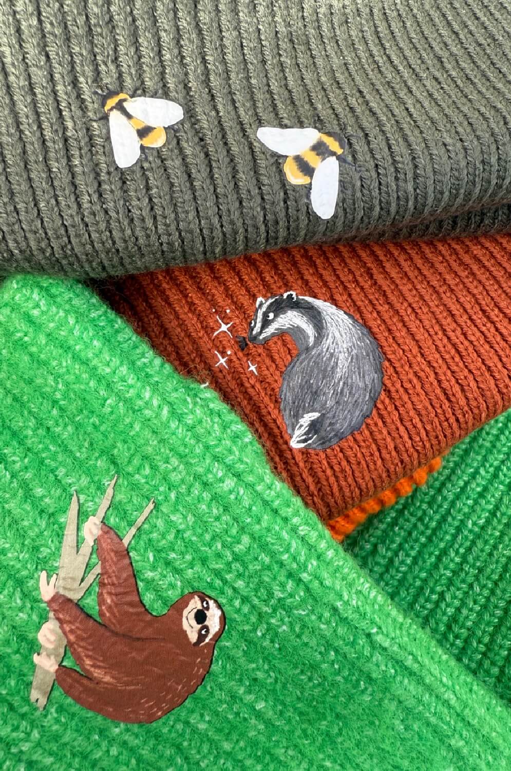Recycled Animal Beanie -36 animals to choose from