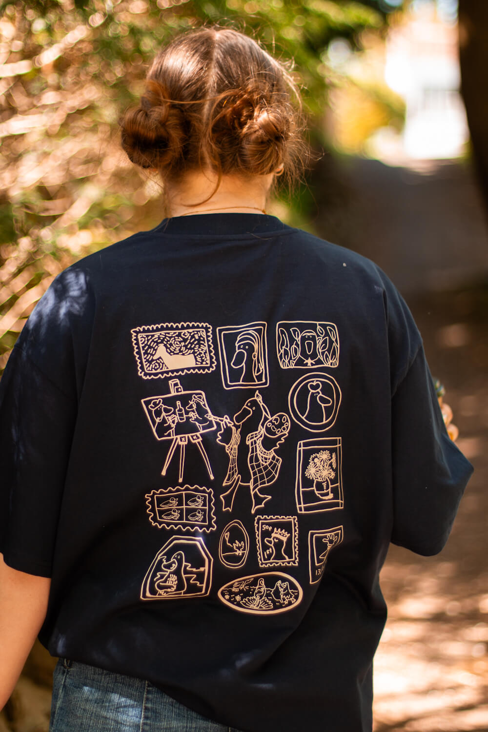 Vincent Van Goose, Navy Oversized Tee (Pre-order)