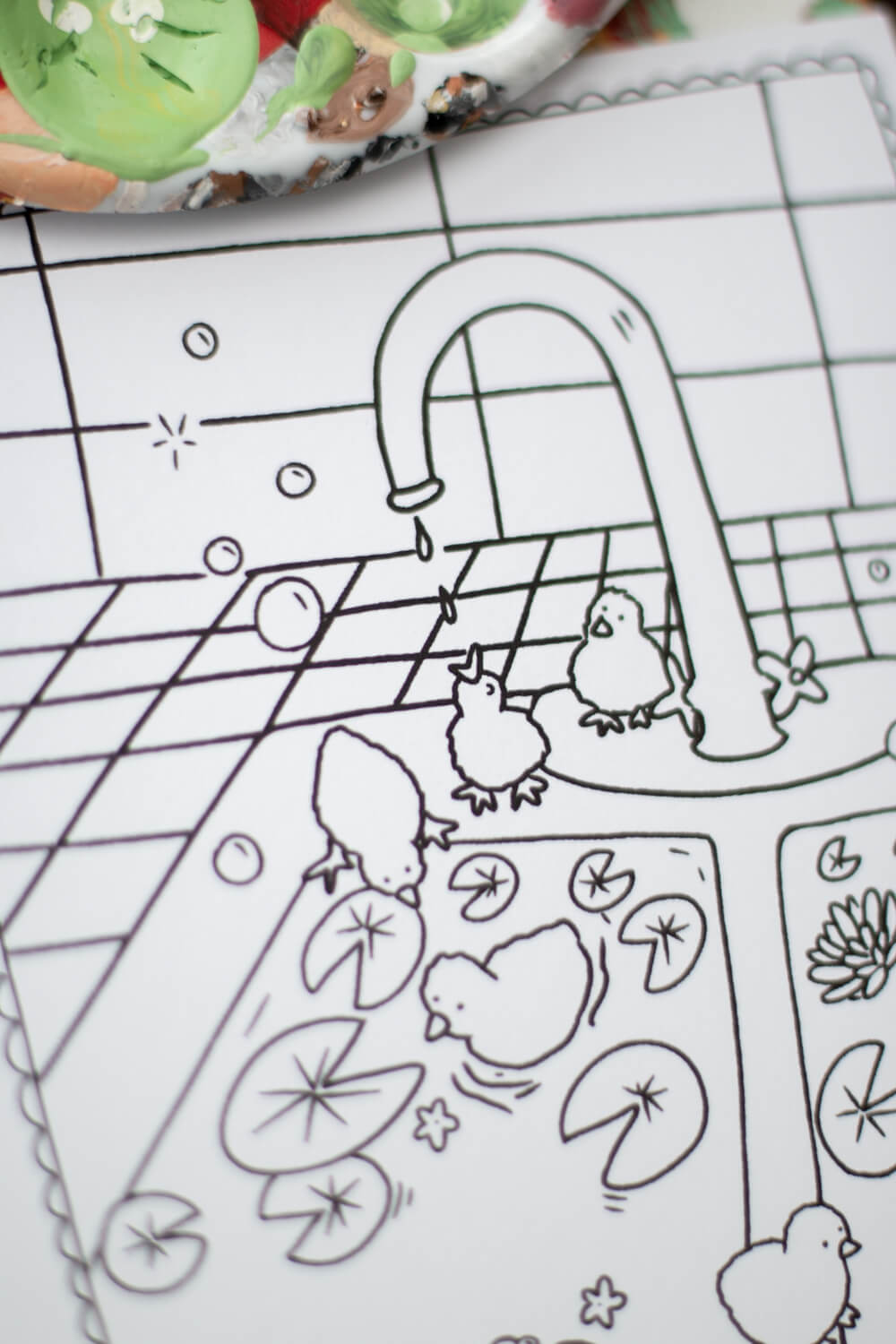 Pack of 4 ND Colouring sheets: The world I’d like to live in