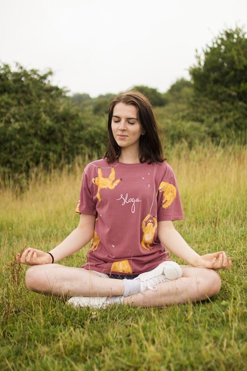 Sloth yoga t shirt