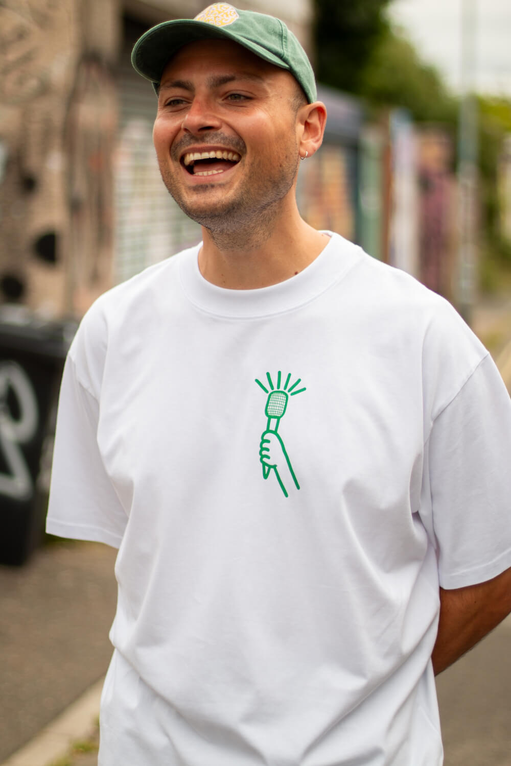 Thicky Thicky Dumb Dumb, Cody Dahler | Oversized Unisex Tee in White