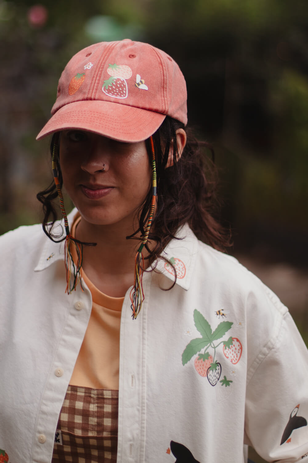 Strawberries Cap, custom made