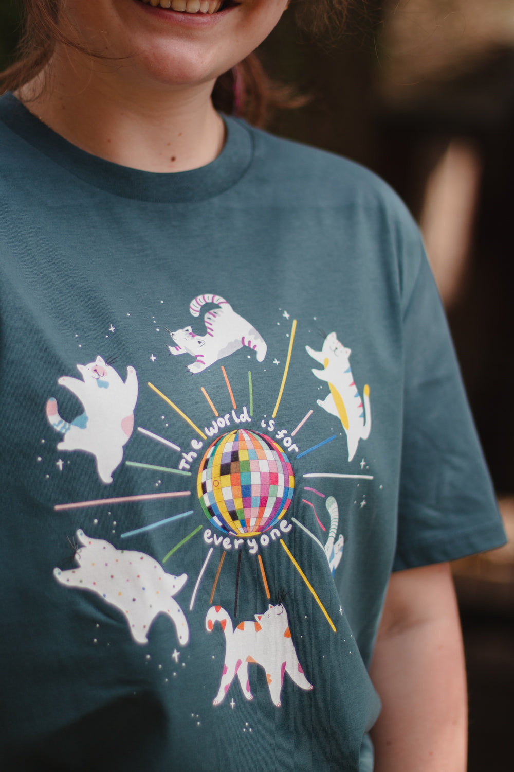 Pride Disco Cats, Charity Tee