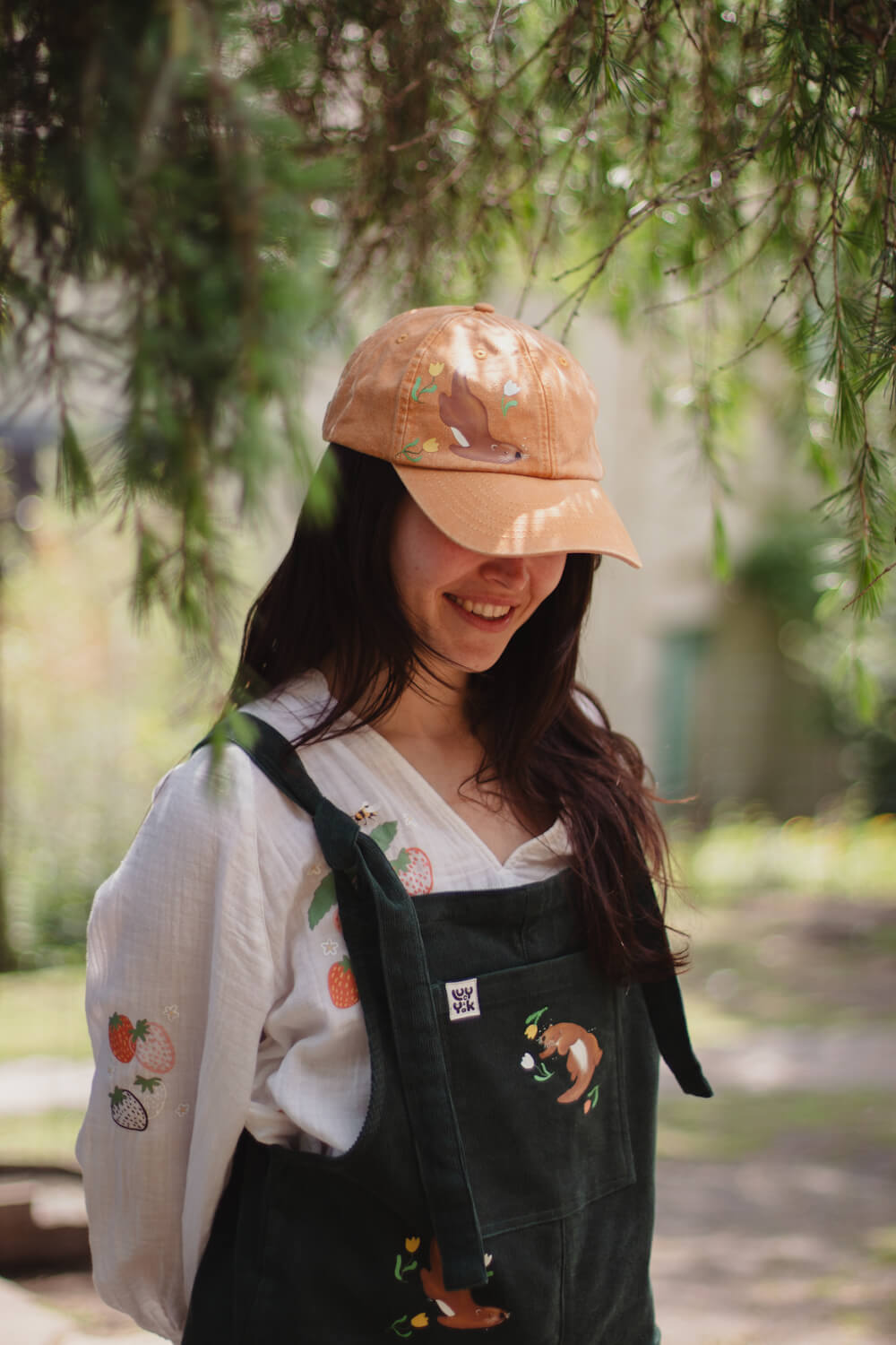 Strawberries Cap, custom made