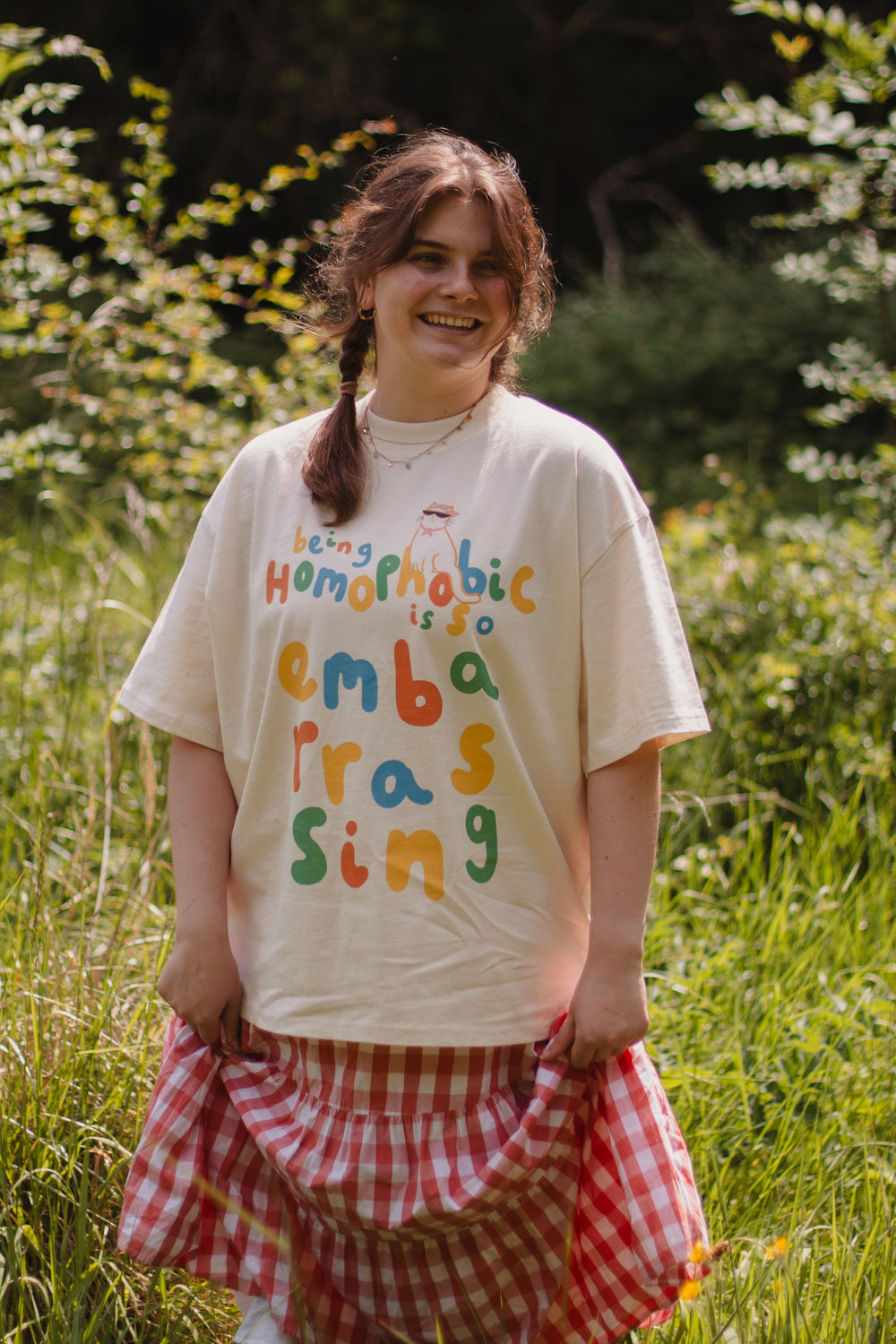 Being Homophobic is Embarrassing, Charity Oversized Tee