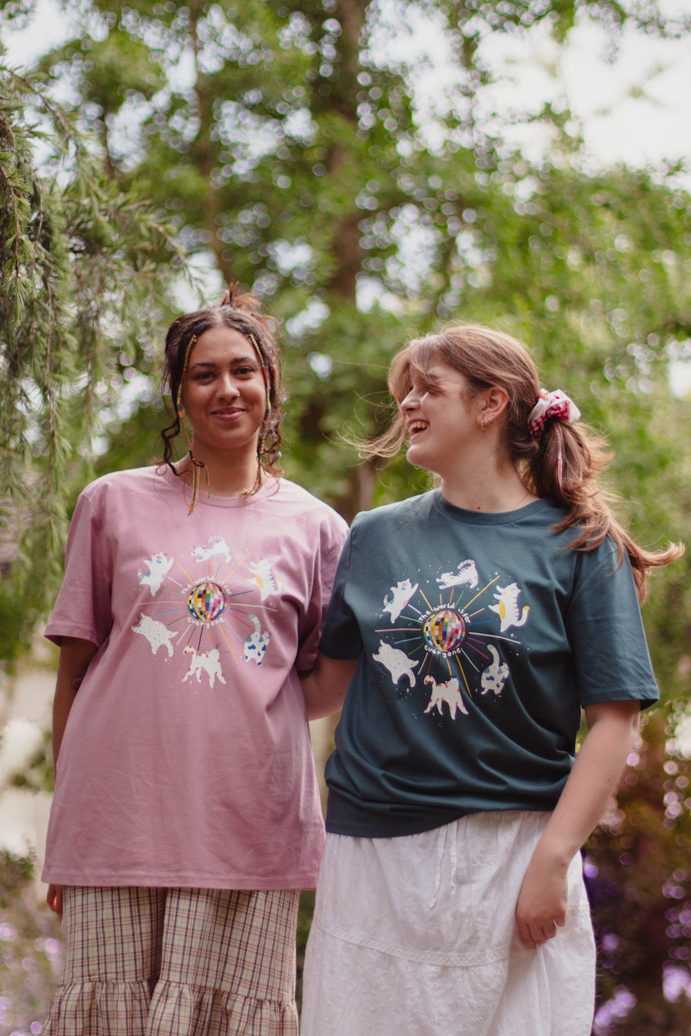 Pride Disco Cats, Charity Tee