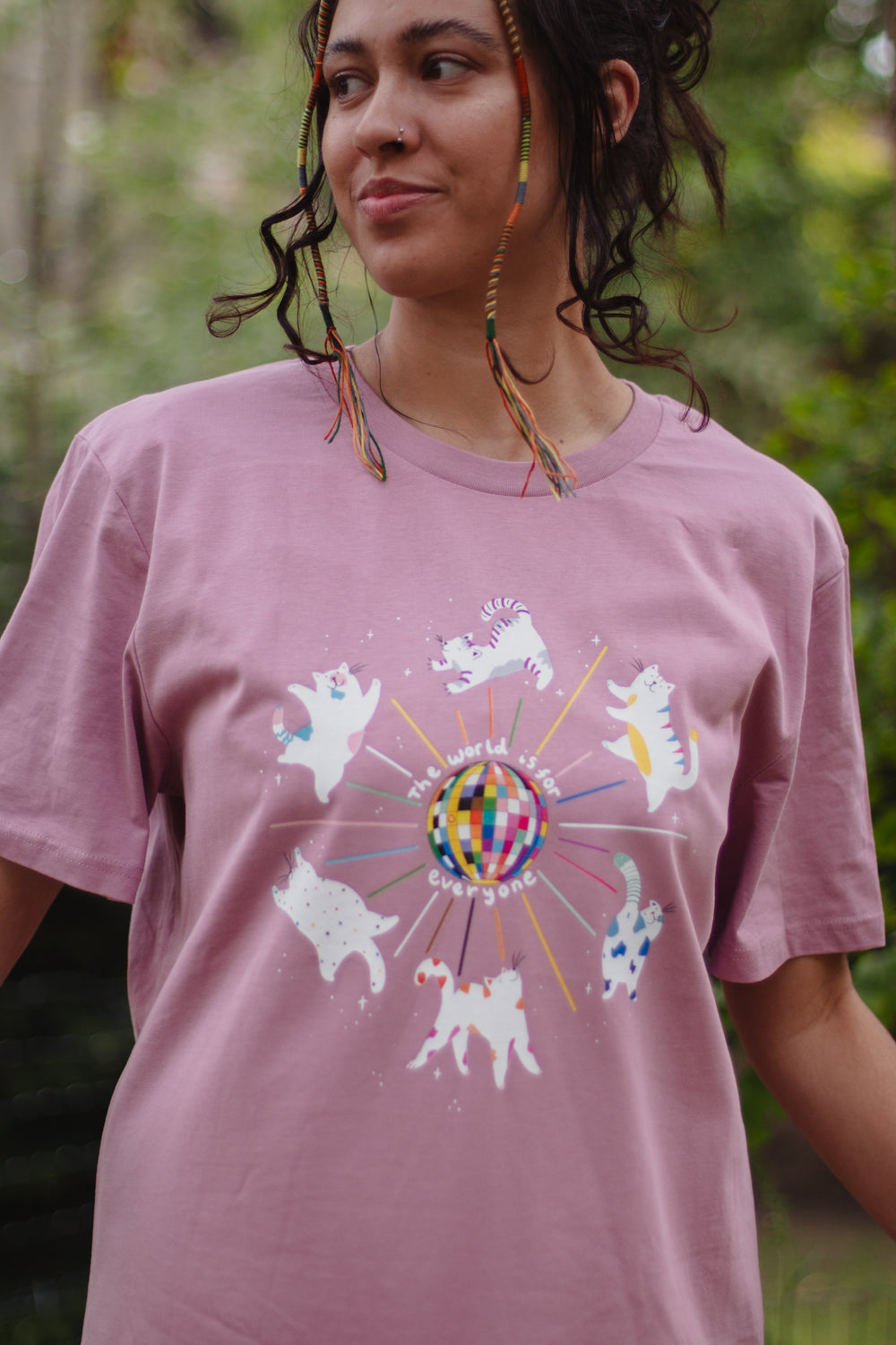 Pride Disco Cats, Charity Tee