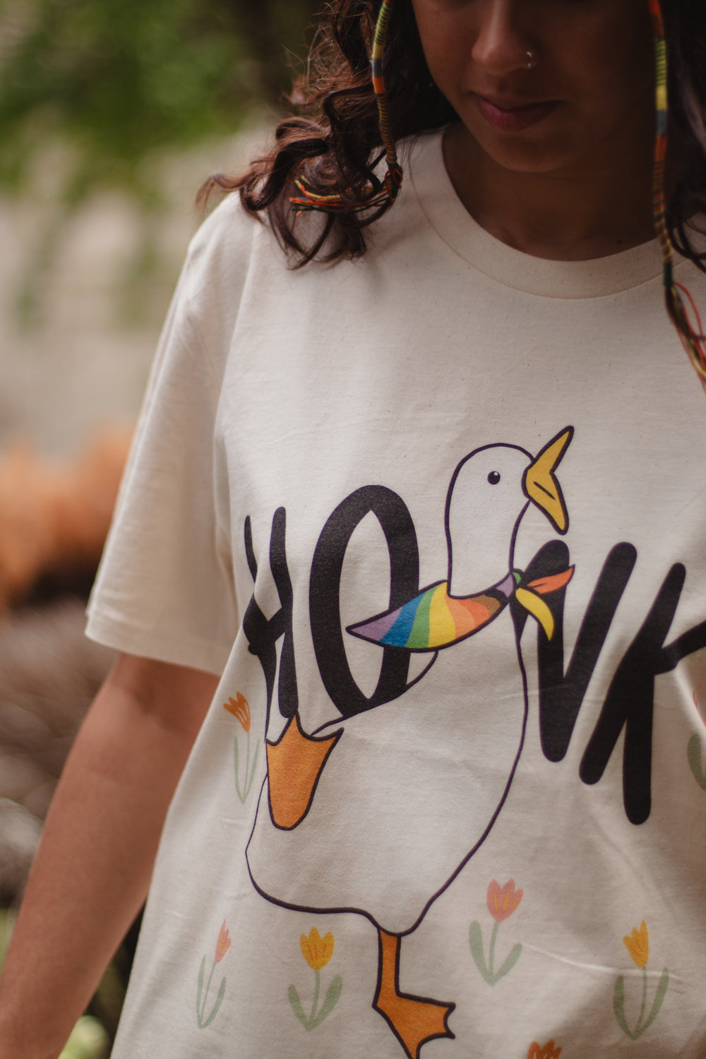 Honk Pride Charity Tee, Cream