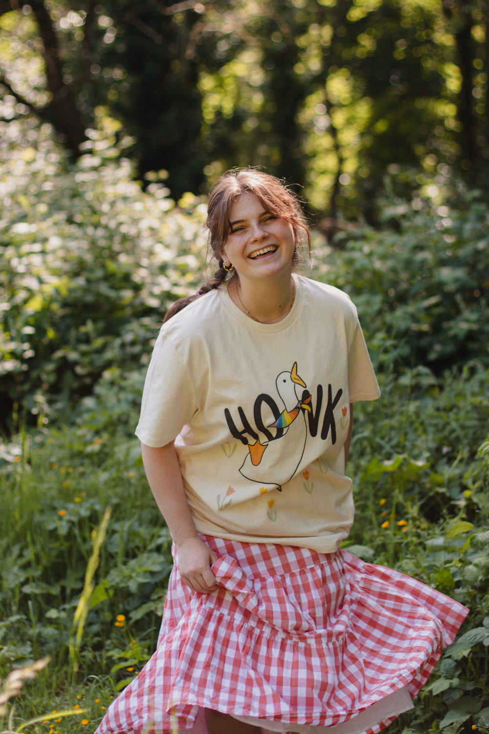 Honk Pride Charity Tee, Cream