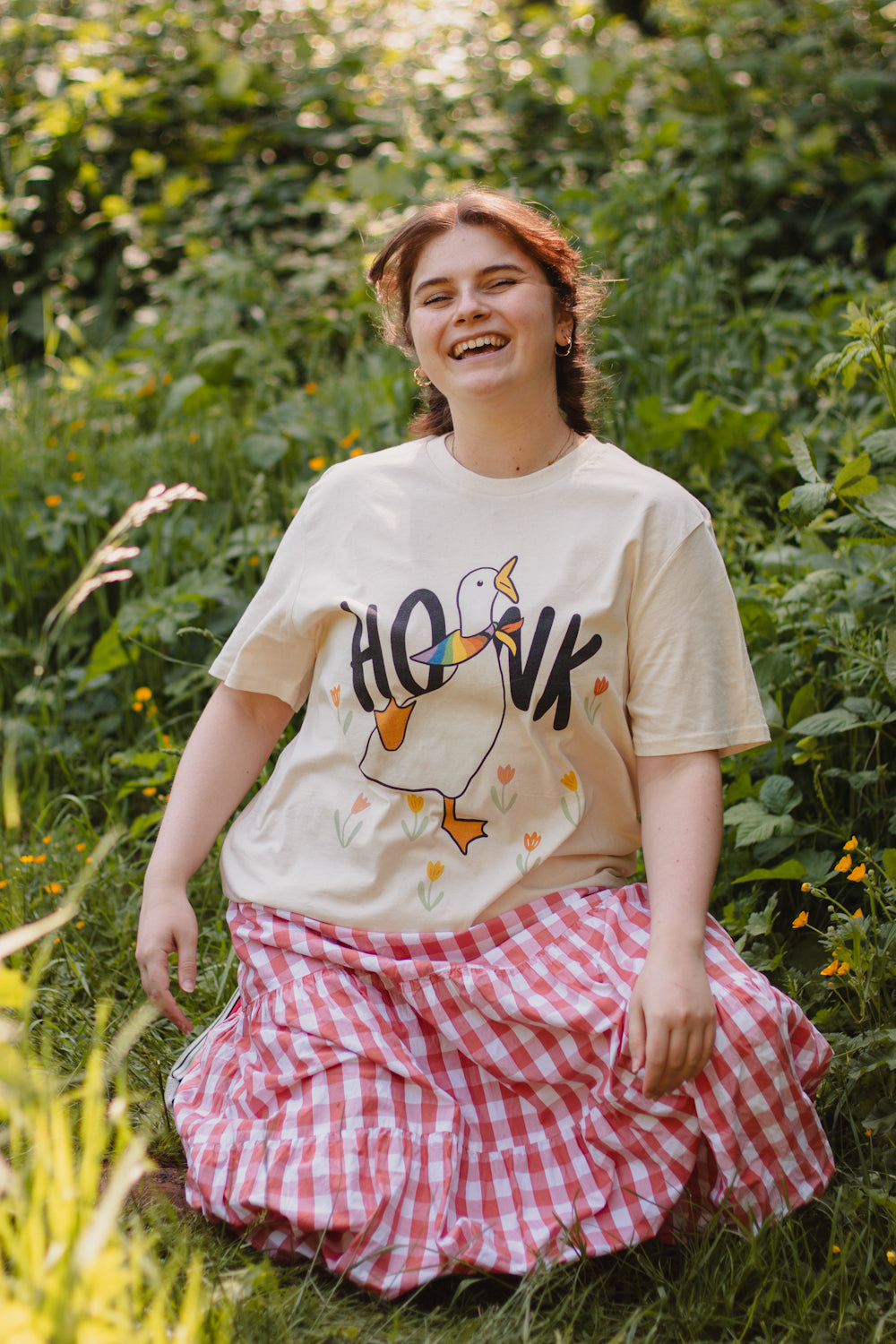 Honk Pride Charity Tee, Cream