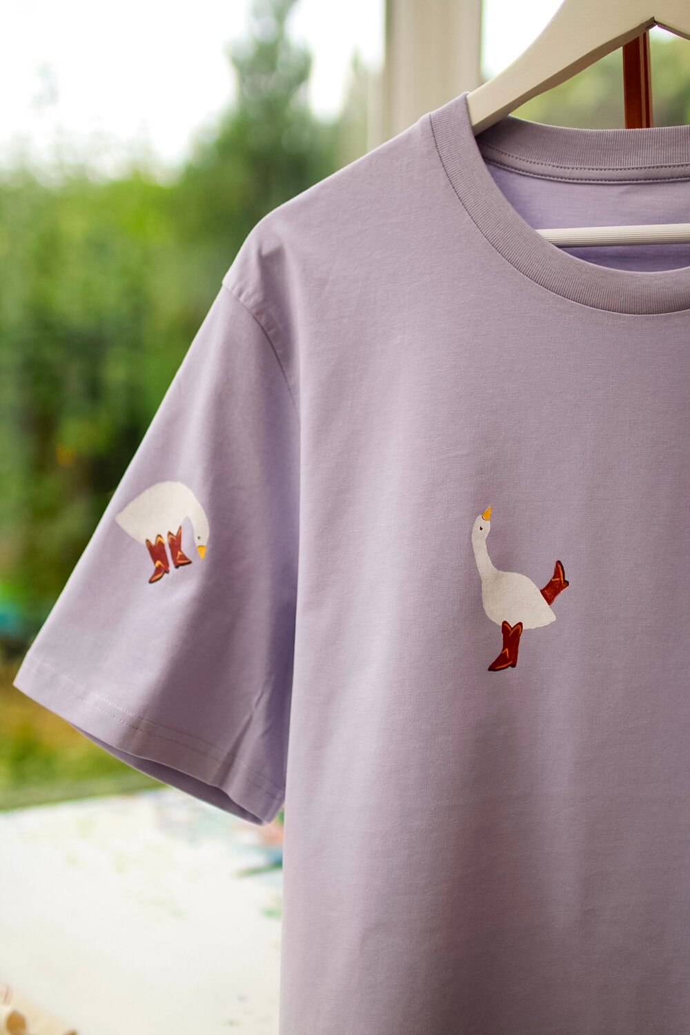 Hand Painted Duck Cowboys TShirt