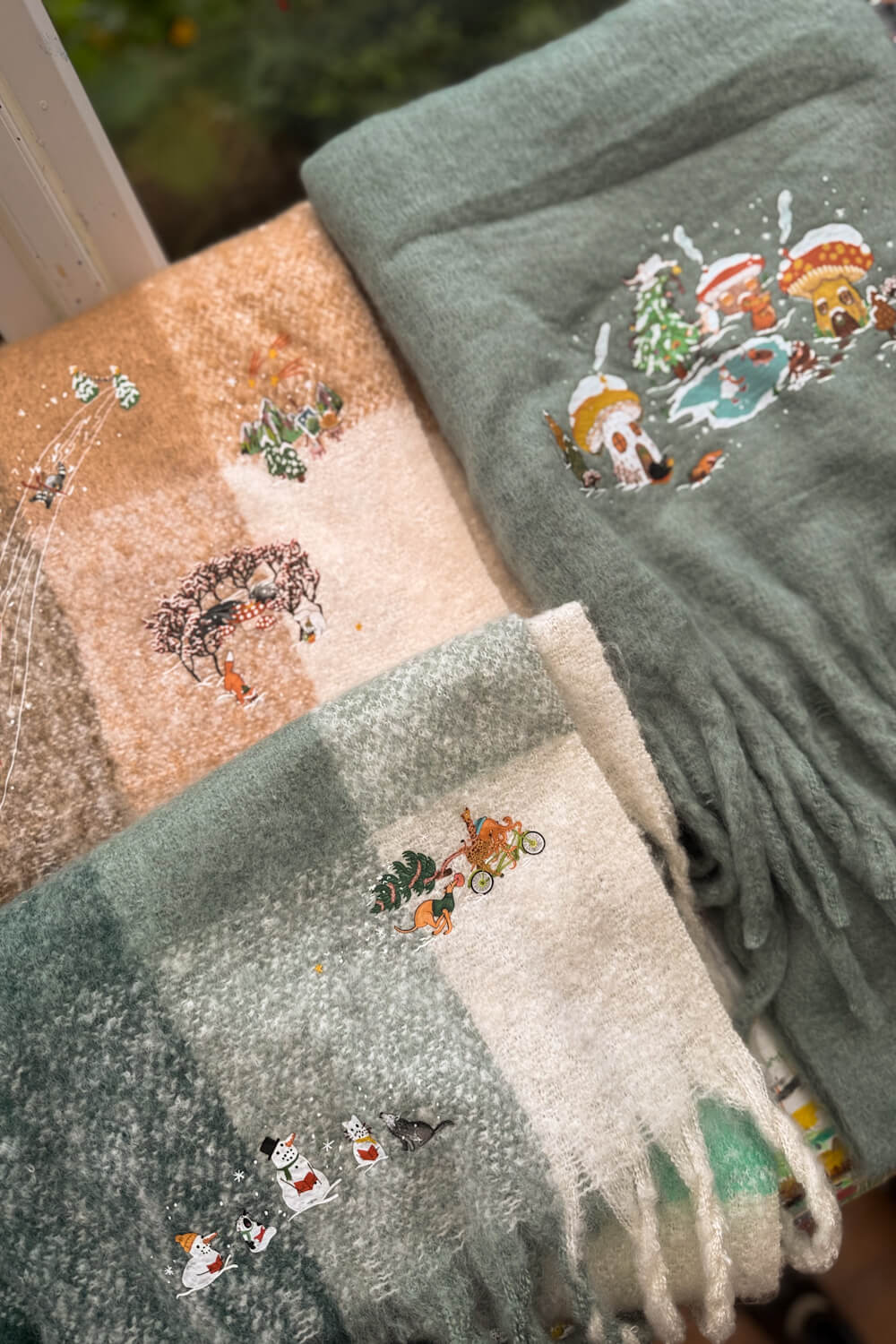 Christmas Shenanigans Fluffy Scarf