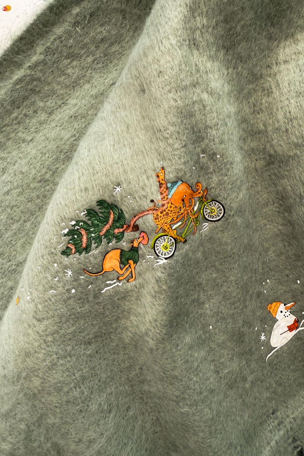 Christmas Shenanigans Fluffy Scarf