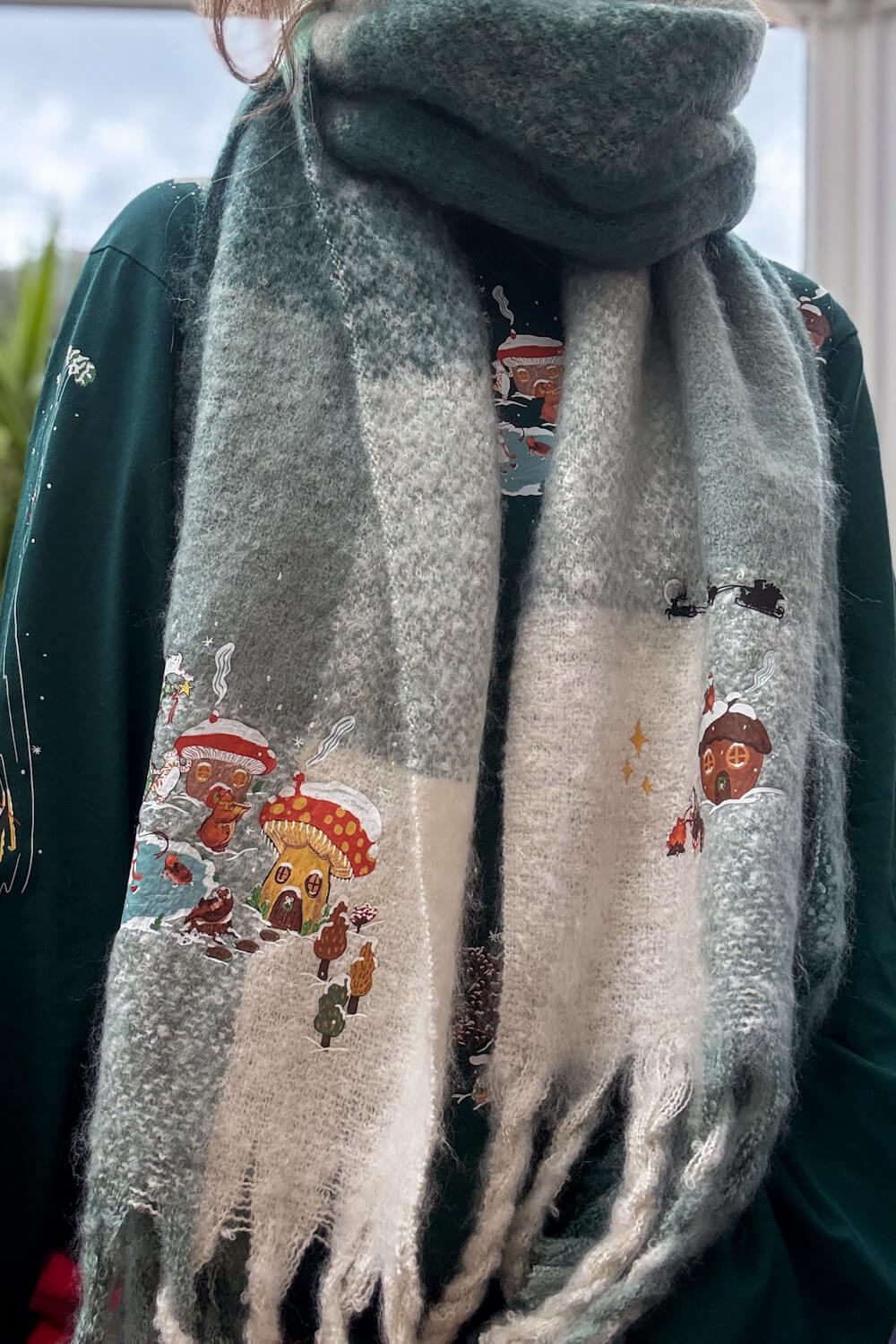 Christmas Shenanigans Fluffy Scarf