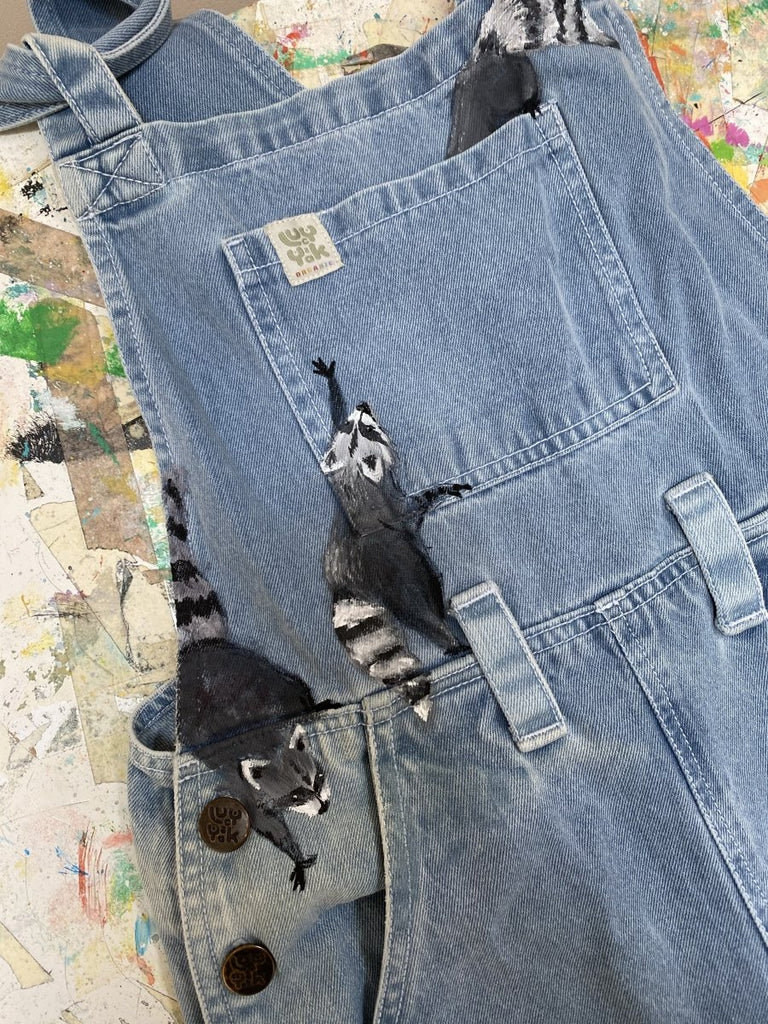 Hand Painted Raccoons - We Are Hairy People