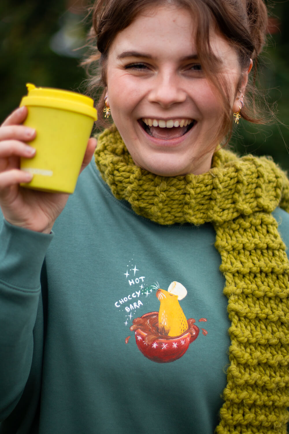 Hand Painted Hot Choccybara on any garment (Limited edition 48hrs)