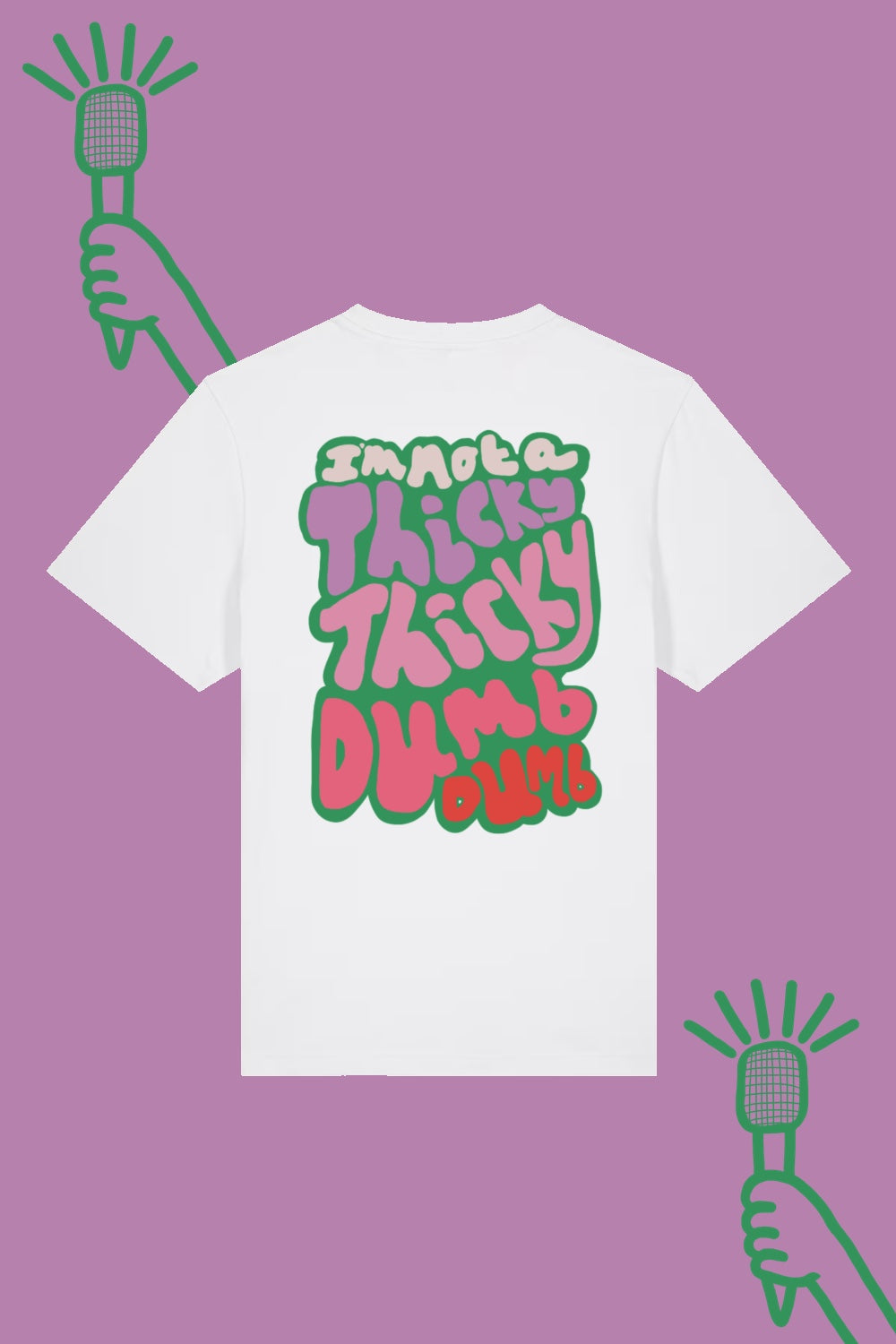Thicky Thicky Dumb Dumb, Cody Dahler | Unisex Tee in White