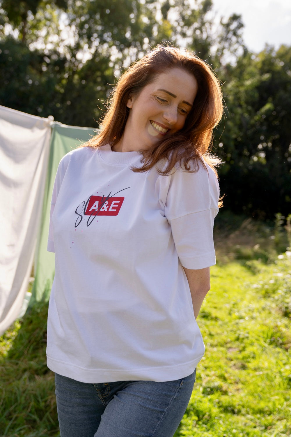 Slay & E Oversized Tee, in collaboration with Maddy Lucy Dann, for Doctors Without Borders
