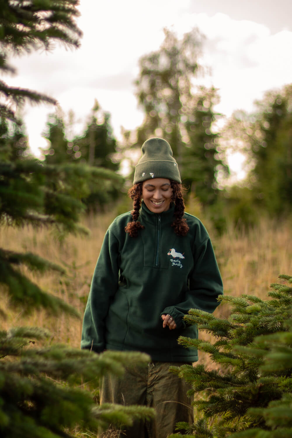 Toasty ghosty 3/4 zip fleece
