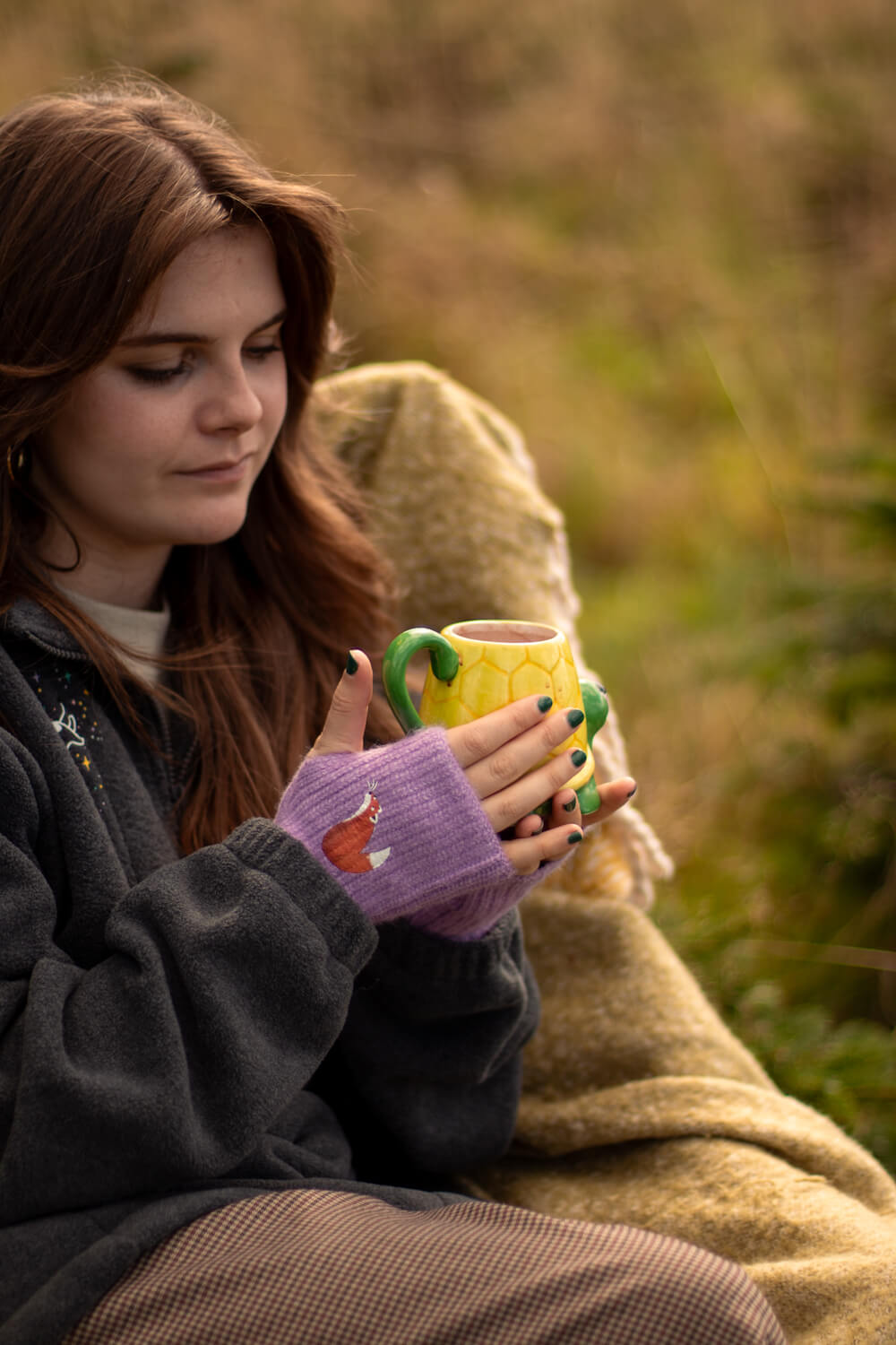 Recycled fingerless gloves -36 animals to choose from