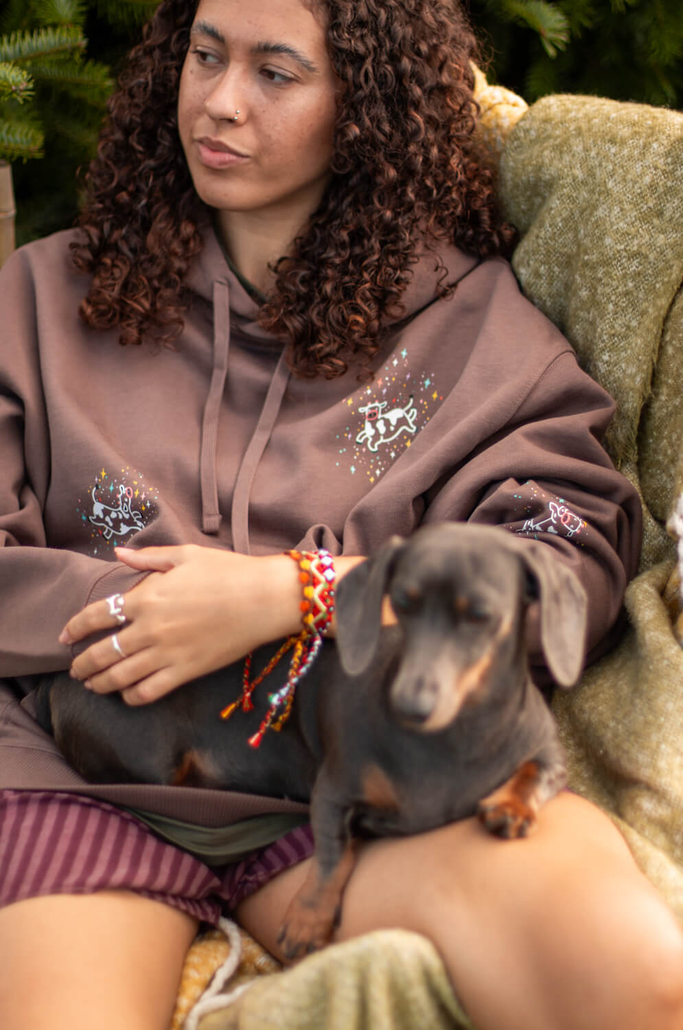 Floating Cows Oversized Hoodie