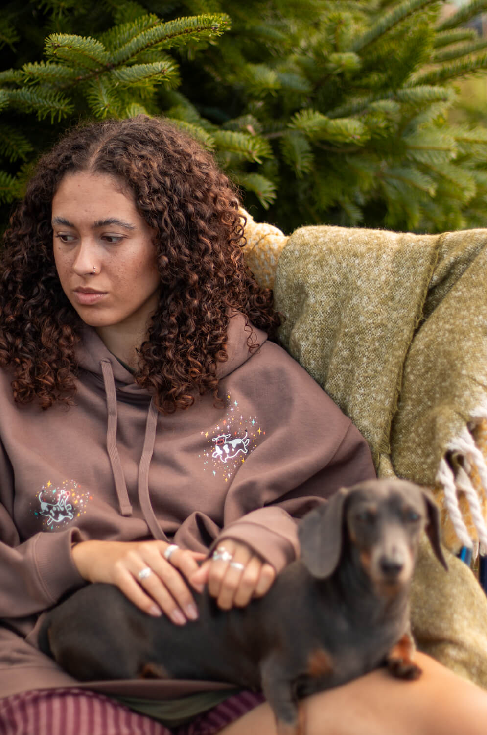 Floating Cows Oversized Hoodie