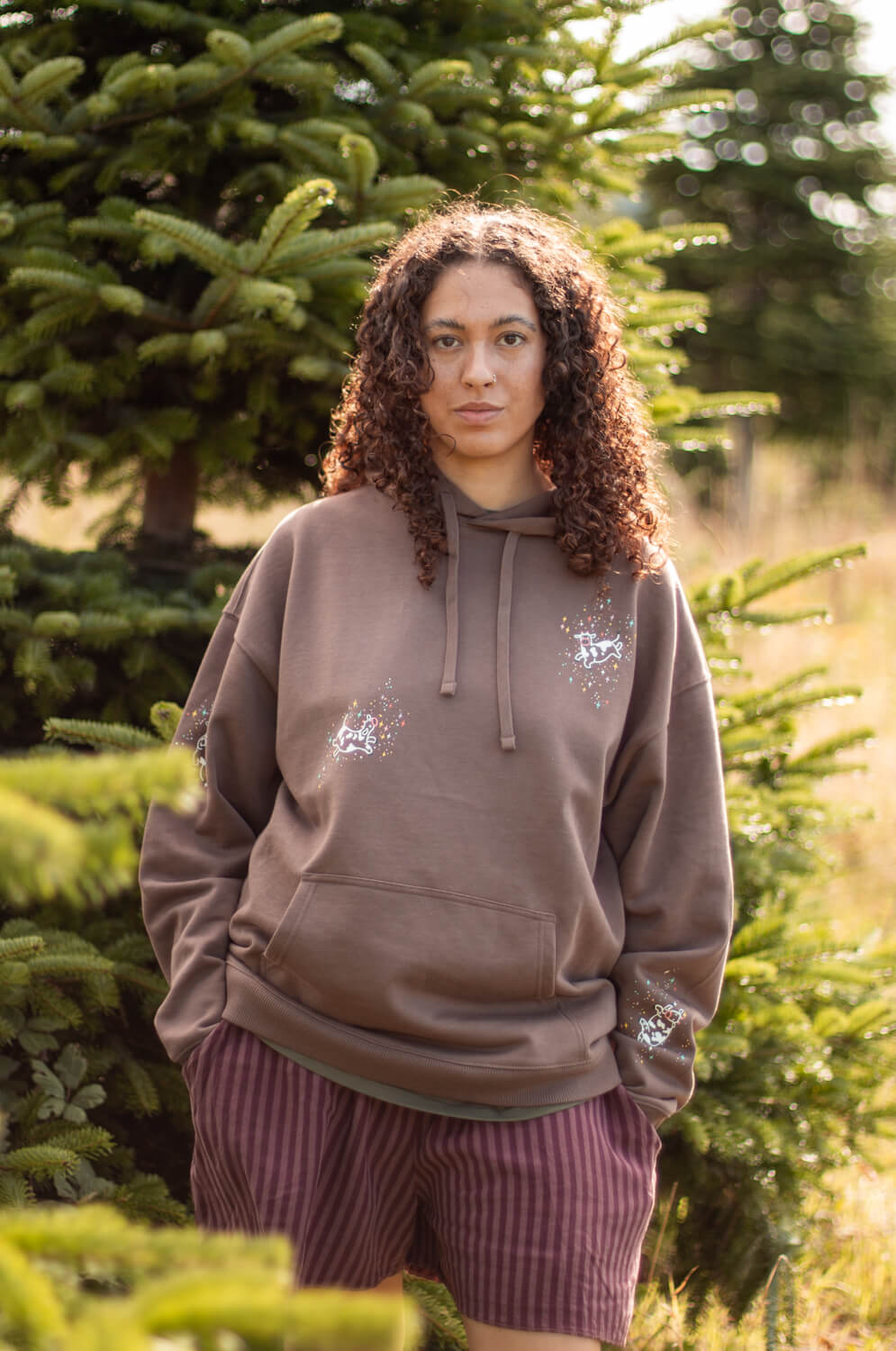 Floating Cows Oversized Hoodie