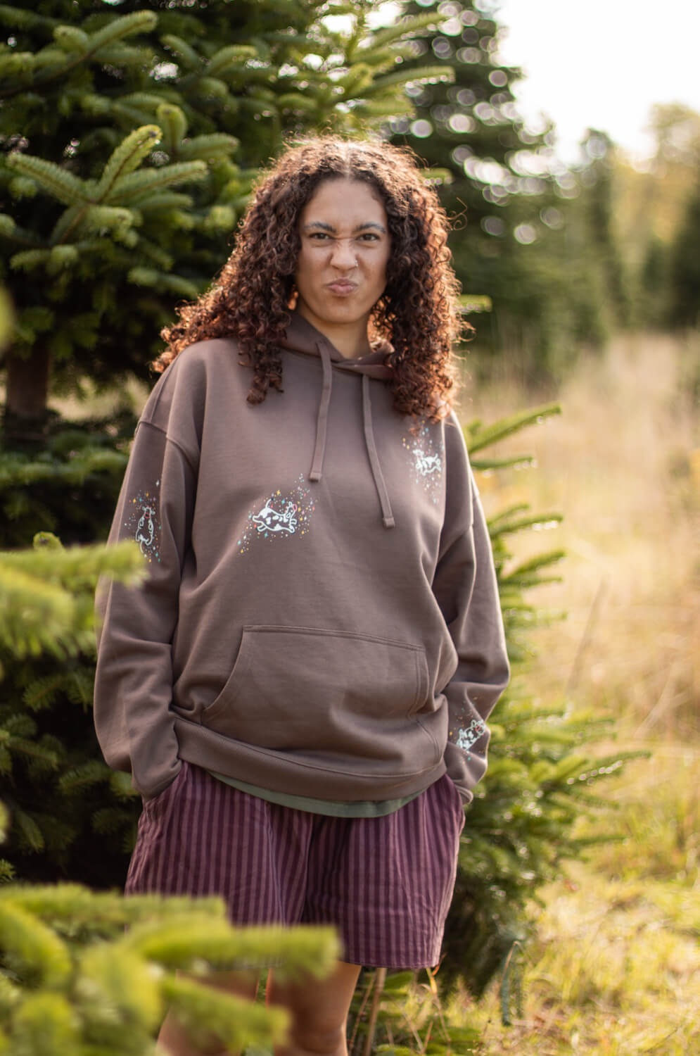 Floating Cows Oversized Hoodie