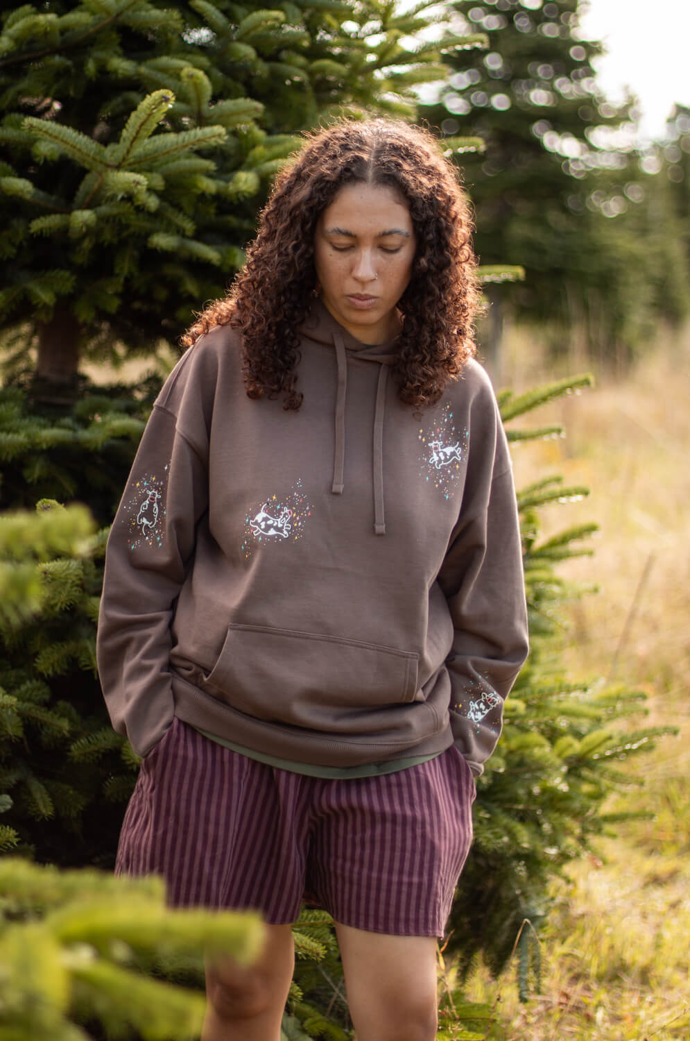 Floating Cows Oversized Hoodie