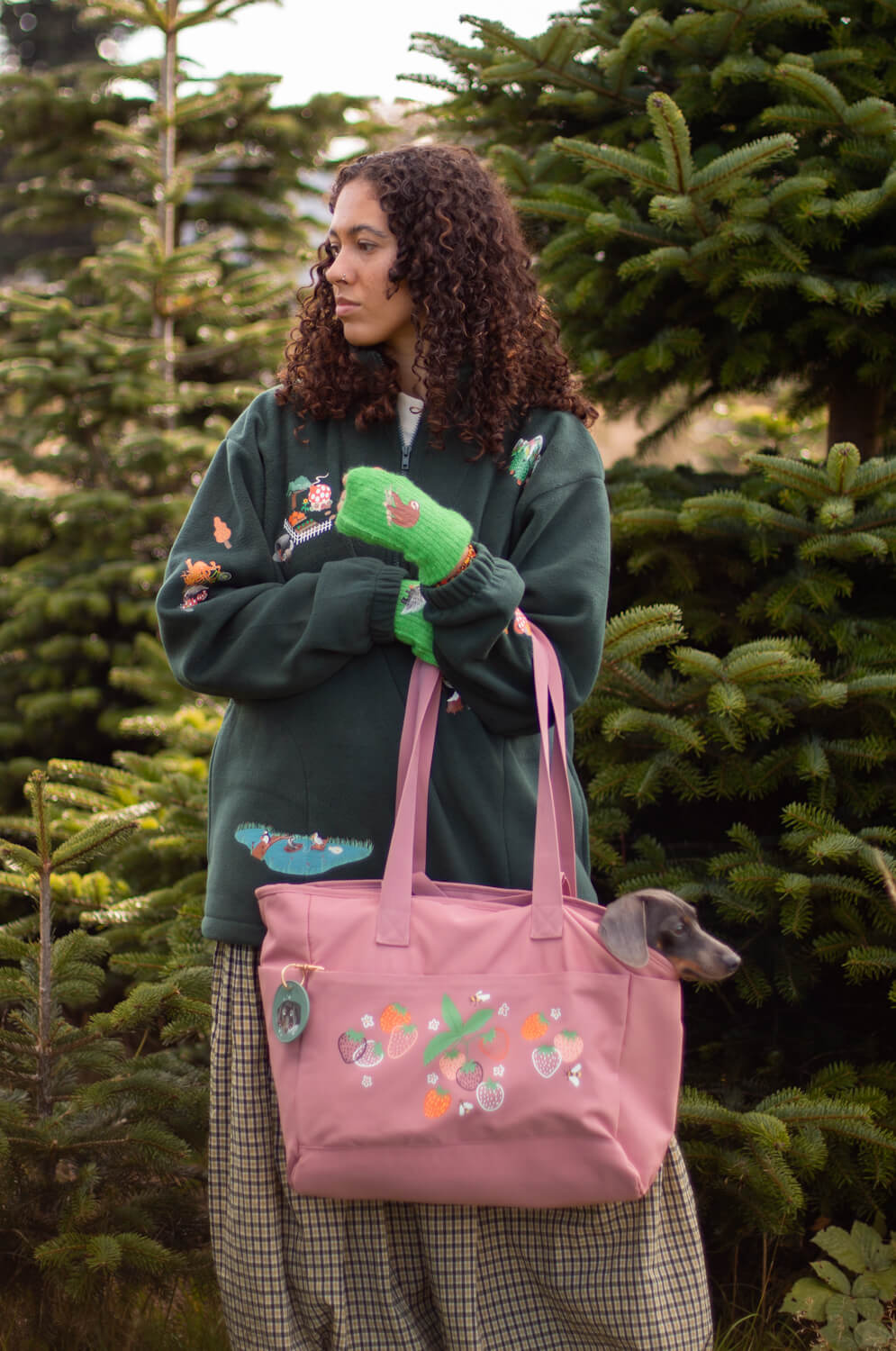 Strawberries Recycled Shopper Bag