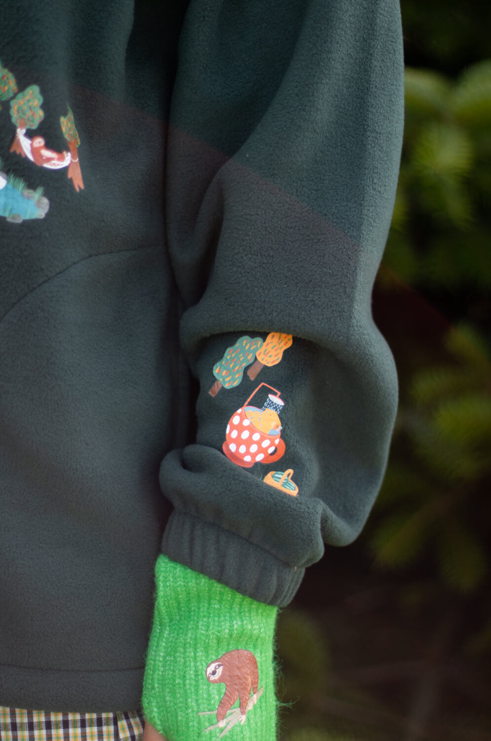 Woodland village 3/4 zip fleece