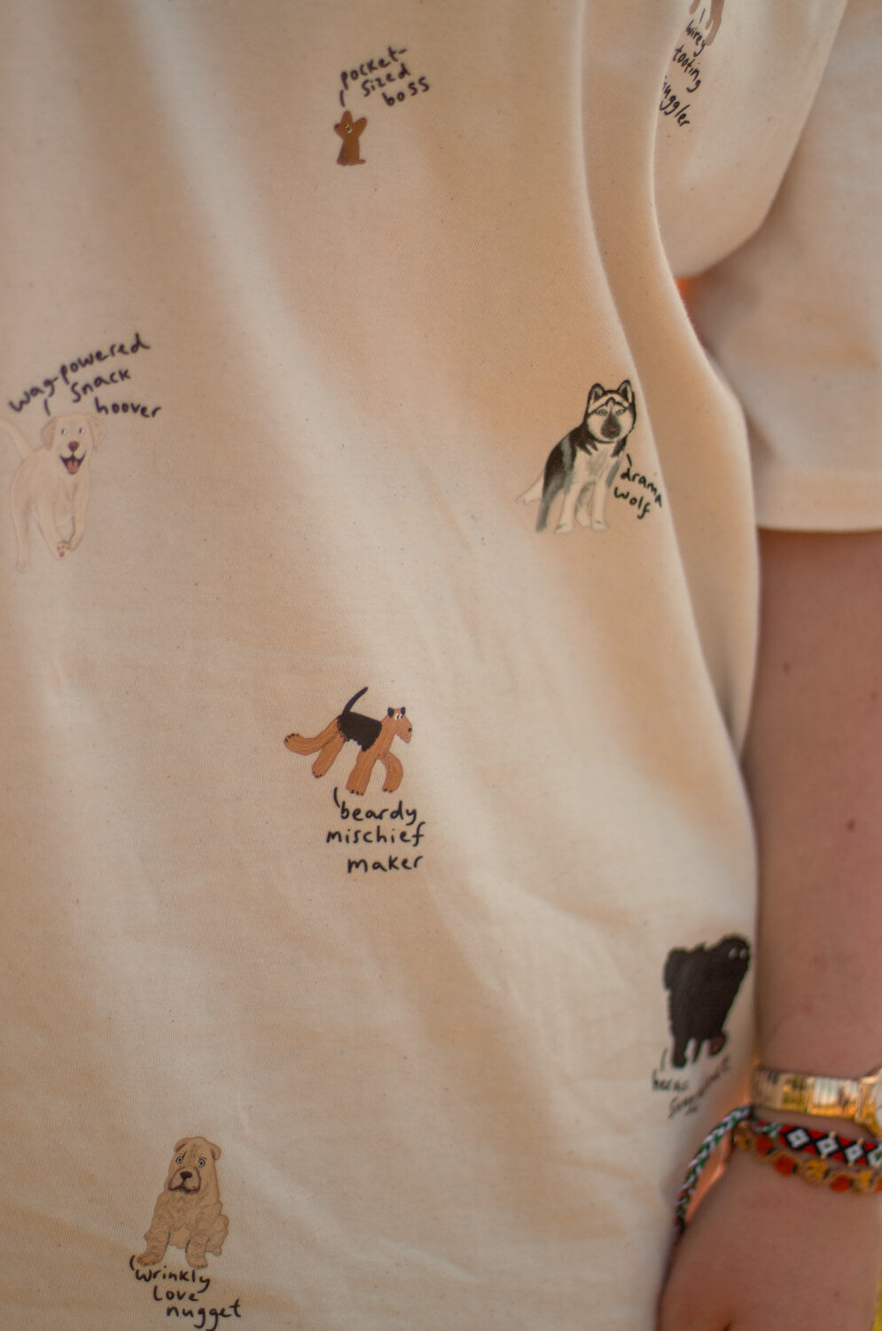 Dog Breeds T-shirt- quirky phrases edition