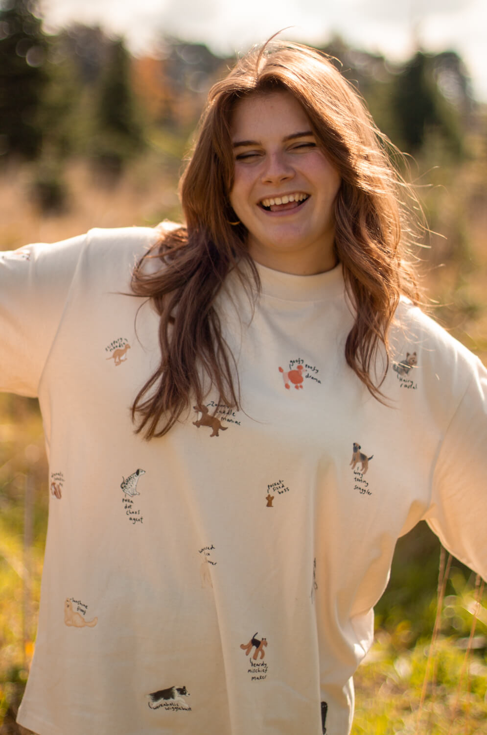 Dog Breeds T-shirt- quirky phrases edition