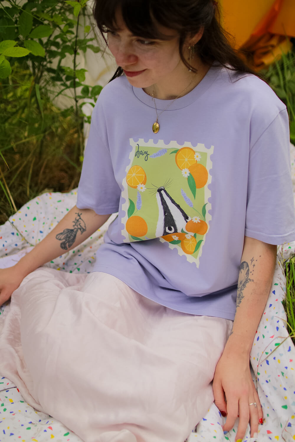 Hairy Badger Stamp Tee