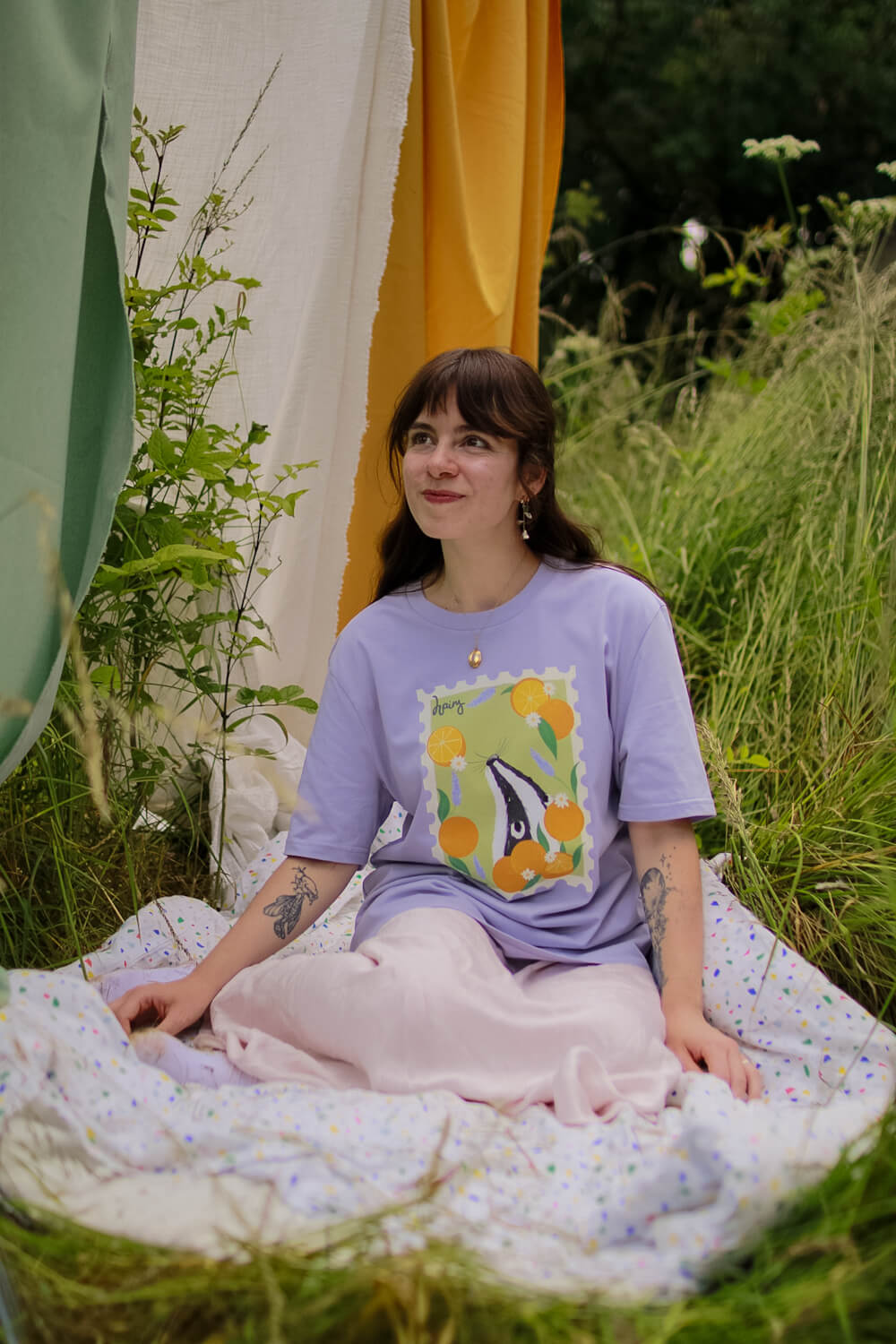 Hairy Badger Stamp Tee